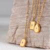 Zircon Geometry Pendant Necklace For Women Ins Korean Style Simple Gold Color Titanium Steel Neck Chain Fashion Jewelry Gifts
