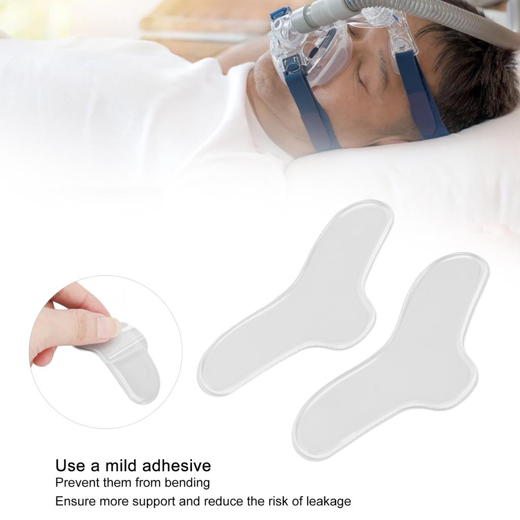 2pcs Silicone Breathing Machine Nose Gel Pad Nose Protector Breathing Machine Supplies
