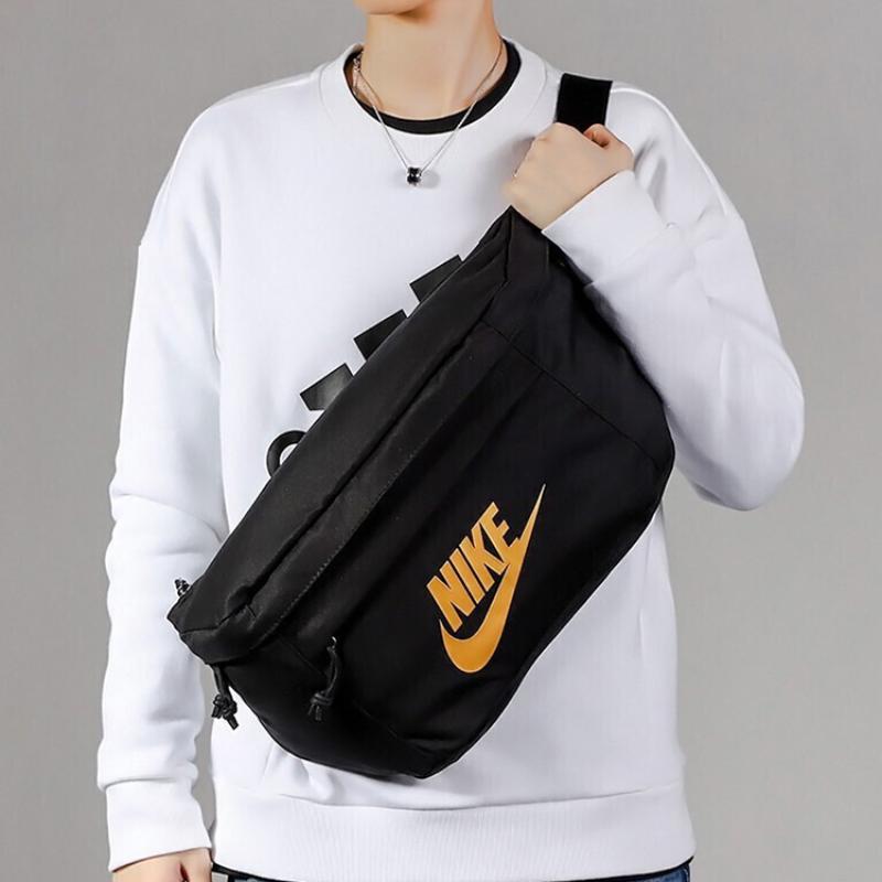 Nike Polyester Shoulder Bag, Crossbody Bag, Fanny Pack Unisex Black Casual BA5751-011