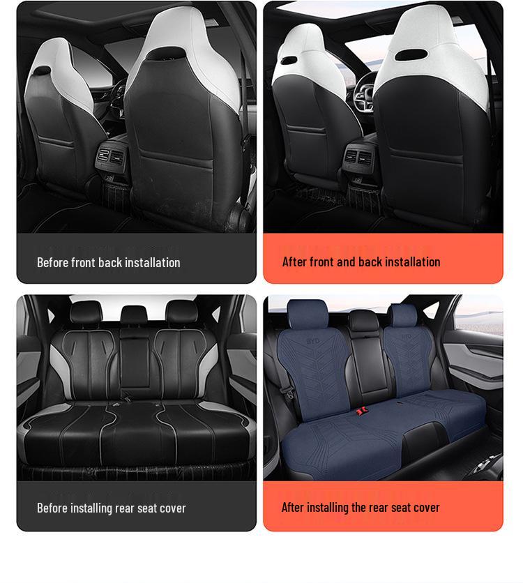 BYD Qin Plus Car Seat Cushion - All-Season Suede Breathable Cover