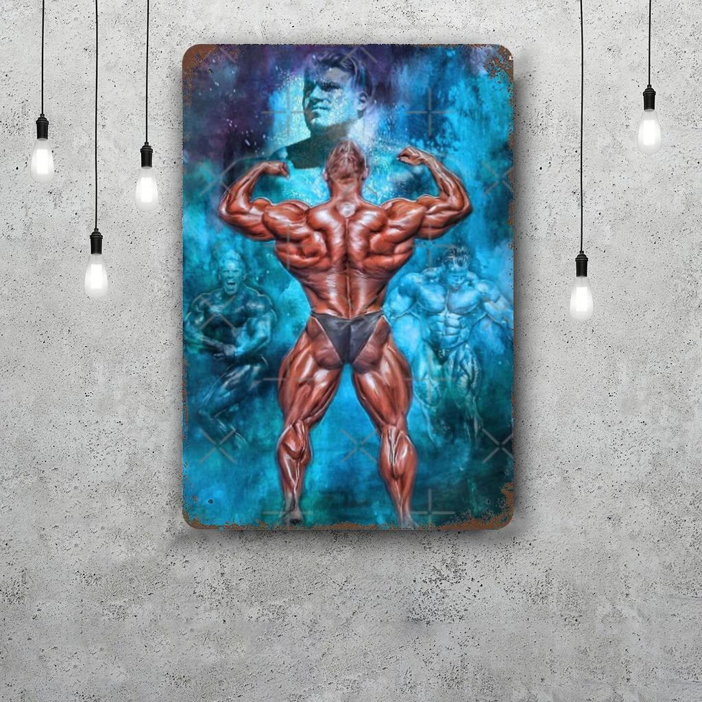 Jay Cutler Bodybuilder Vintage Metal Tin Signs Posters Decor Retro Metal Plaque Wall Art Decor for Garage Bar