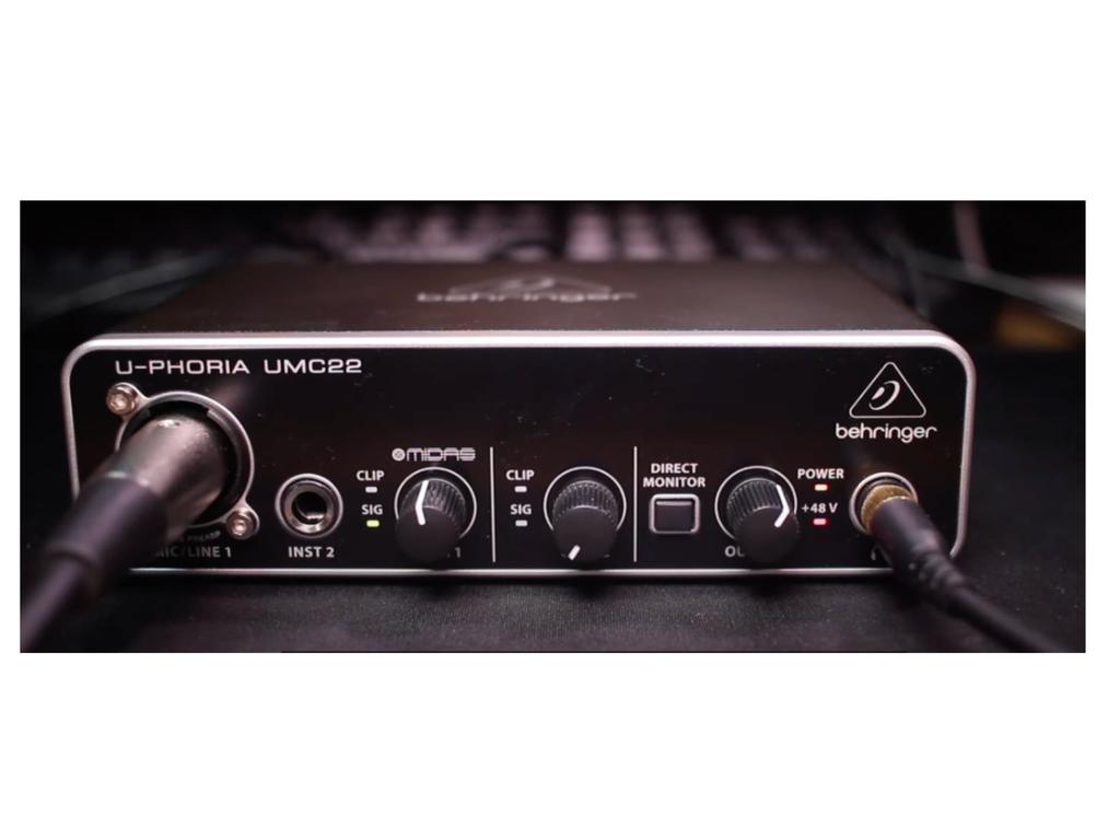 Behringer umc22 - interfejs usb