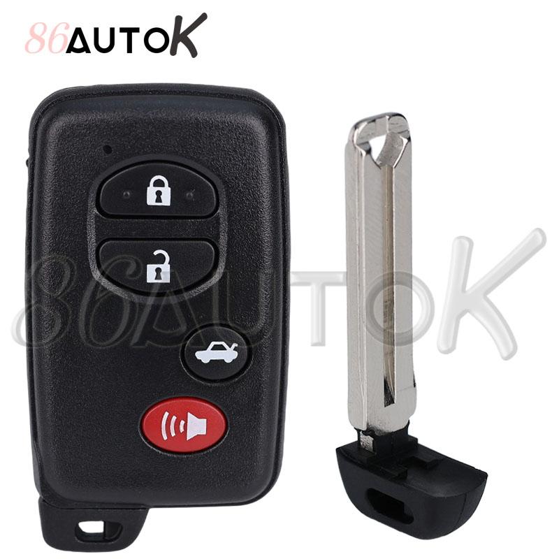 Car Key Shell Smart Key Case For Toyota Camry Prius Rav4 Avalon Corolla Land Cruiser Venza Car Key Case Fob 2/3/4 Buttons