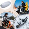 Motorcycle Seat Cover Plush Warm Seat Cover Breathable Warm Cushion For ATV Moped Scooter Adventure Outdoor Snow Cold Weather