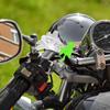 Motorcycle Handlebar Decoration Aircraft Motorcycle Decorations for Handlebar Wind Powered Cute Decor with LED Lights for Car