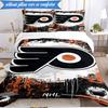 3PCS Flyers Hockey Team Bedding Set,Including 1pc Duvet Cover And 2pcs Pillowcases Perfect for Bedroom, Dormitory, Fan Christmas gift