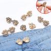 Cute Cat Claw Tighten Metal Waist Buckle Brooches Pins Clip Adjustable Snap Button Jeans Buttons Detachable Clothing Accessories