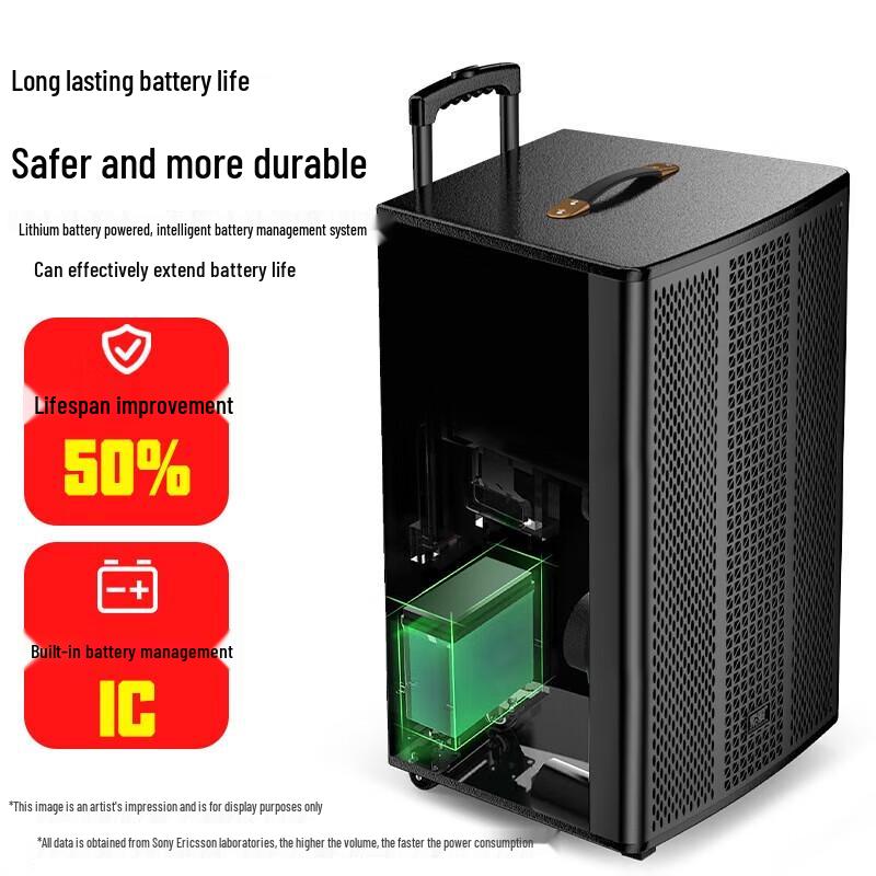 Suoai SA-Q11 15-inch Portable Outdoor Bluetooth Karaoke Speaker