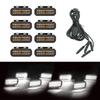 18LED Front Grille Light FOR FOTON TUNLAND V9 Car Daytime Running Light Wheel Eyebrow Lamp For Pickup Offroad 12V Led Light