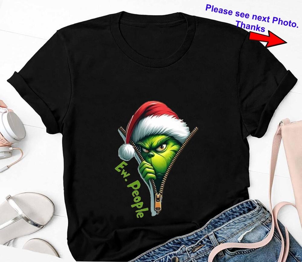 

New Ew People Grinch Christmas Funny Shirt Unisex T-Shirt XXL