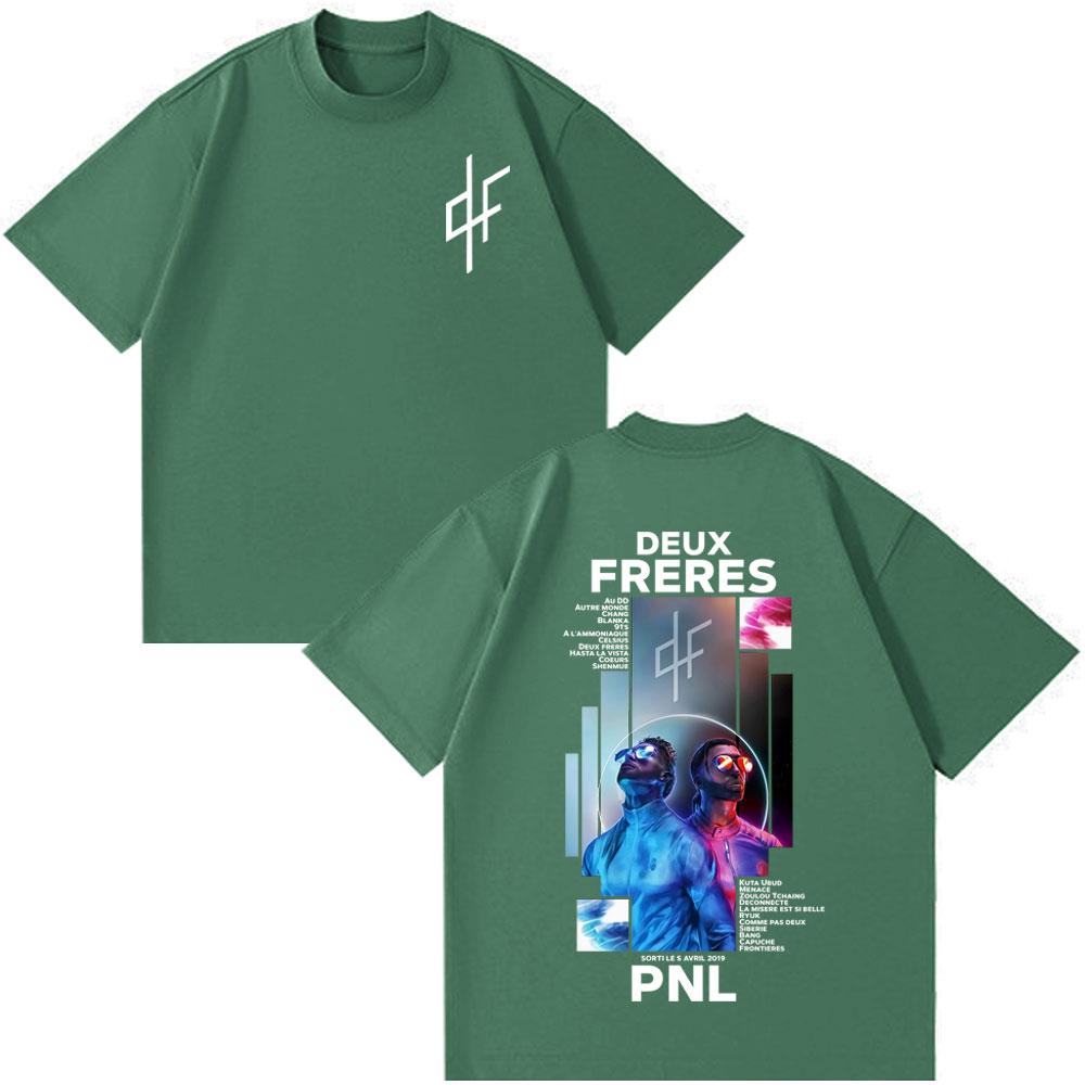 French Rapper PNL Le Monde Chico Album Graphic Tshirt Men Women Fashion Hip Hop Tshirt Short Sleeve Cotton Casual T Shirts