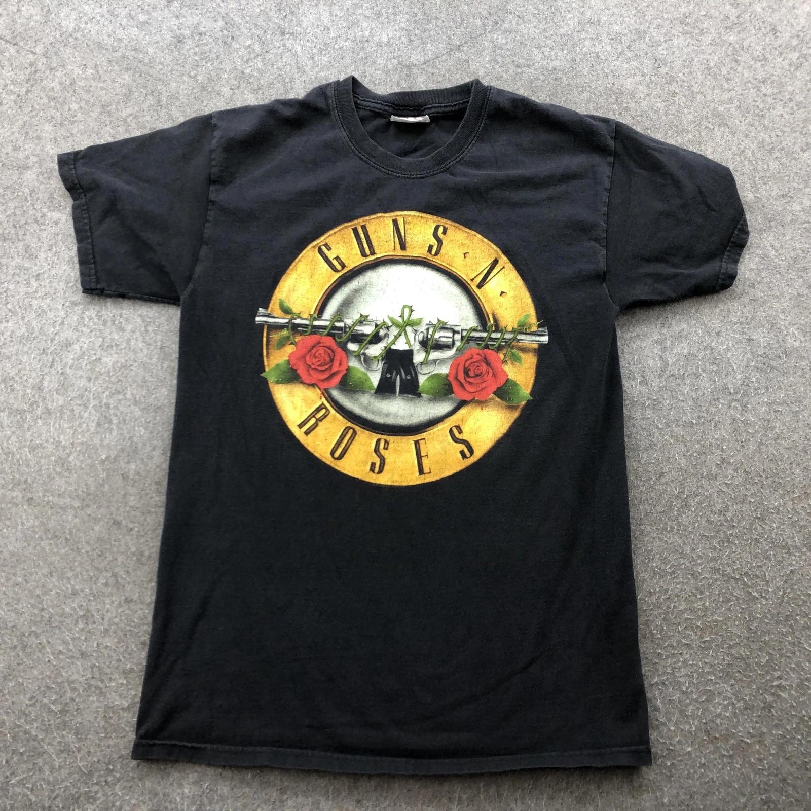 Винтажная футболка Guns N Roses Мужская Маленькая Футболка с группой Hanes Плотная 90-е M