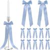 12 Piece Elegant Satins Ribbon Bowknots User Friendly Design Ribbon Gift Wrapping Supplies For Wedding Birthday Decorations