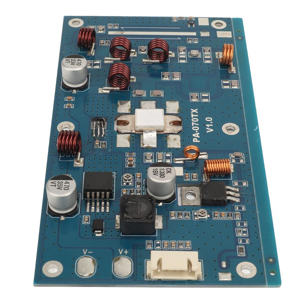 50W FM Amplifier Module Audio Amplification Board with Power Standing Wave Temperature Detection DC13‑16V 87‑108MHz