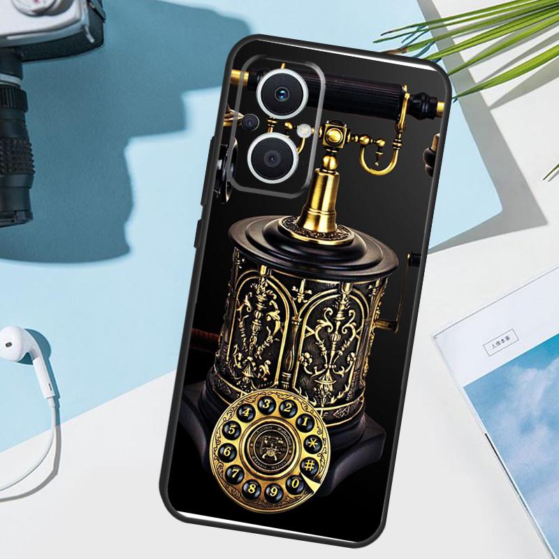 Retro Telephone Rotary Dial Cover For OPPO Reno 14 Pro 10 11 12 13 14F 13F 12F 11F 7 8 Lite OPPO Find X9 X6 X5 X8 Pro Case