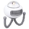 Mini Portable Clip On Fan with Flexible Tripod 4 Speeds Rotatable Bladeless Handheld Desk Cooling