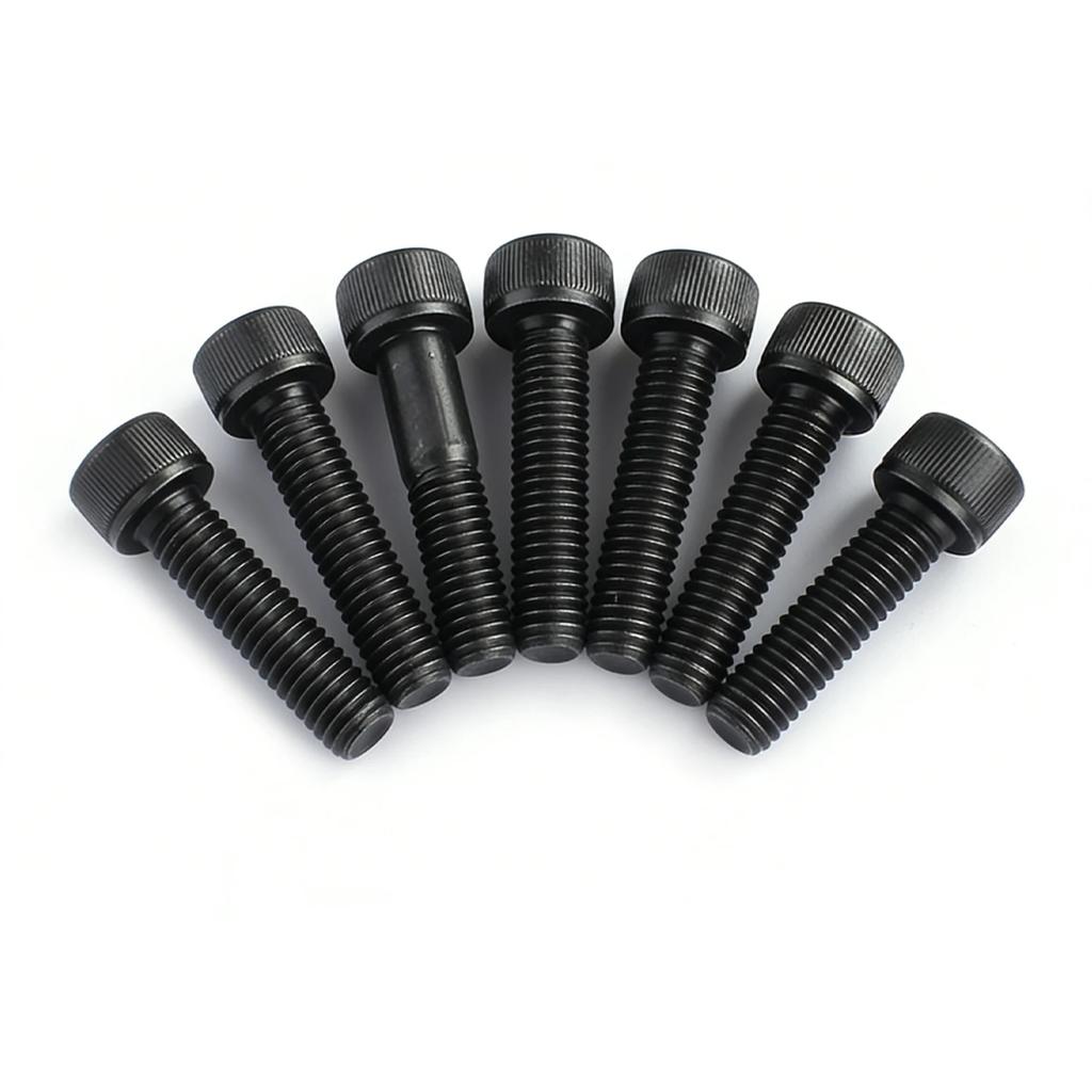 180-300pcs M2-M3 12.9 Hex Head Bolts, Black Carbon Steel Metric Screws, High Strength Machine Screw Assortment for DIY