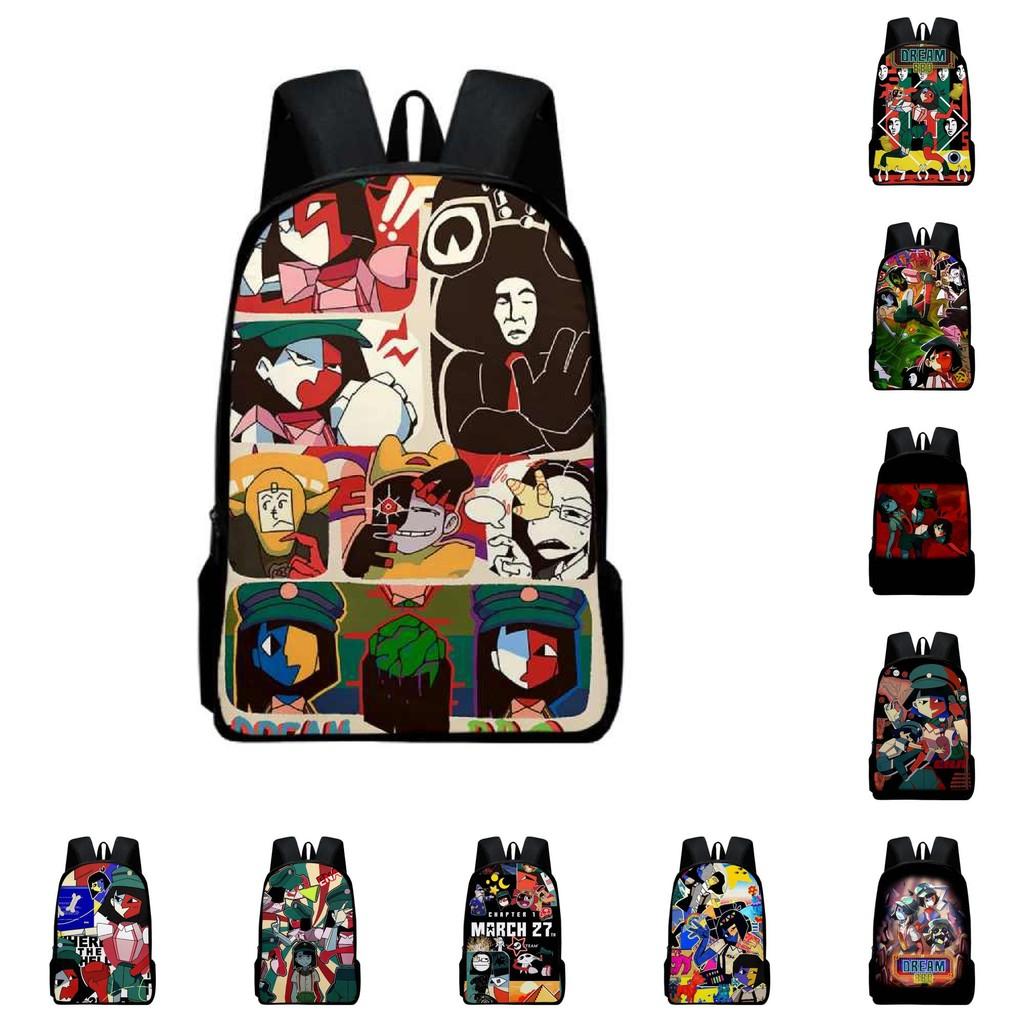Ena Dream Bbq Student Book Backpack Fashionable Prints Schoolbag Gifts Kids