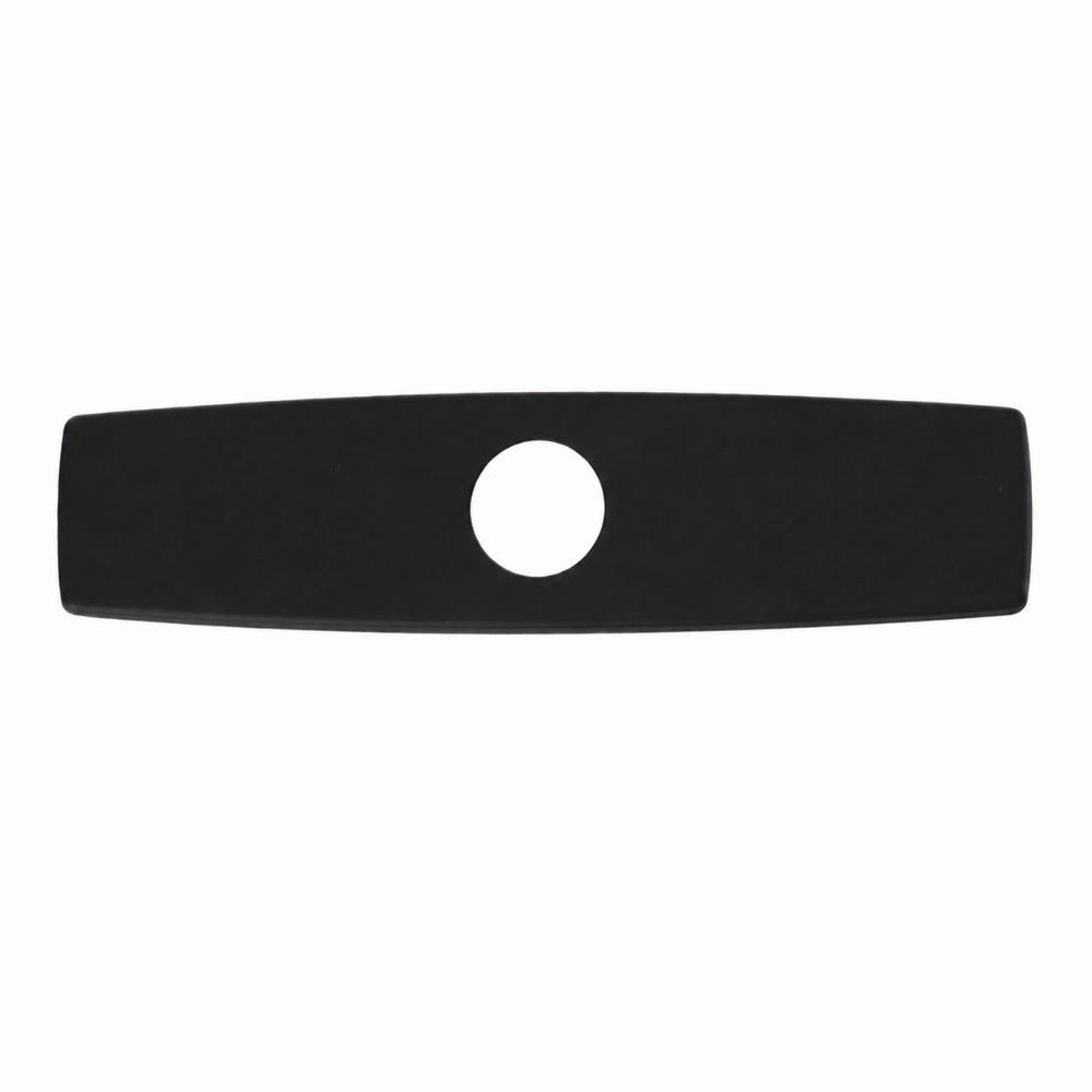 10 Inch Faucet Deck Plate Matte Black Faucet Base Plate Stylish Sink Hole Cover Vanity Sink