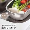 Shimomura Kikaku Seamless Washing Basin [Made in Japan] Hygienic stainless steel construction that resists dirt buildup. Features drainage holes, legs
