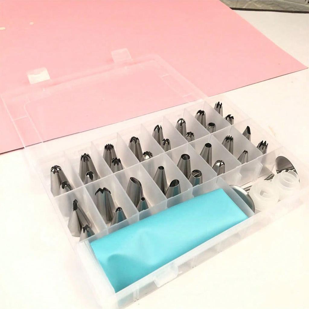 38pcs- Flower Tip Baking Set Decorating Machine Decorating Bag Korean Decorating Tool Box Making Cake Baking Tools