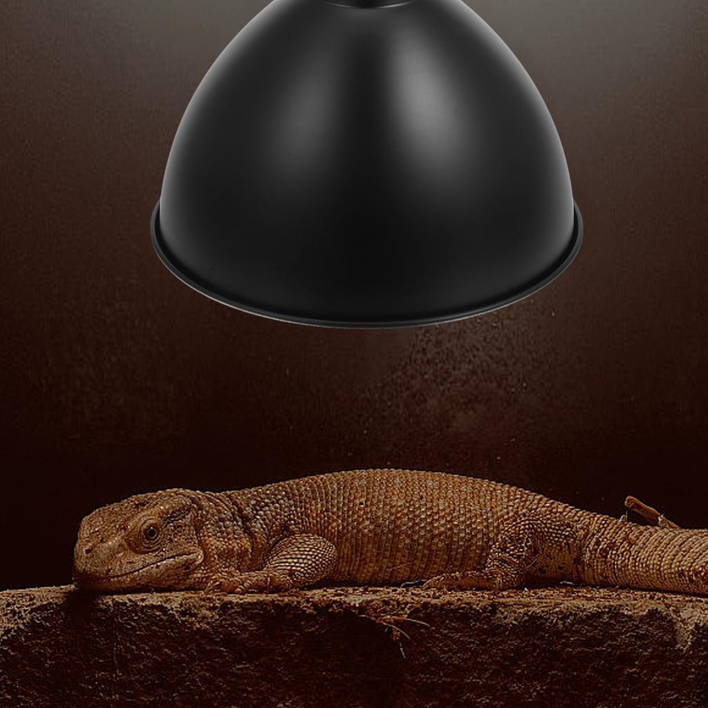 Heating Lamp Cover Insulated Iron Reflector Dome Box Accessory Pet Cage Terrarium Heat Lamp Shade Reptile Lampshade Replacement