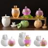 Lotuses Flower Storage Jar Mold Epoxy Resin Mould for Concrete Planter and Pen Organizers Jewelry Making Supplies