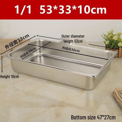 Gastronorm-Speisewanne aus Edelstahl mit Deckel
