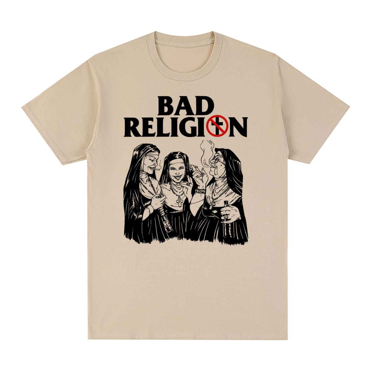 

BAD RELIGION Vintage Tshirt Punk Rock American Cotton Casual Homme Streetwear Unisex T shirt New Tee Tshirt Womens Tops 2XL