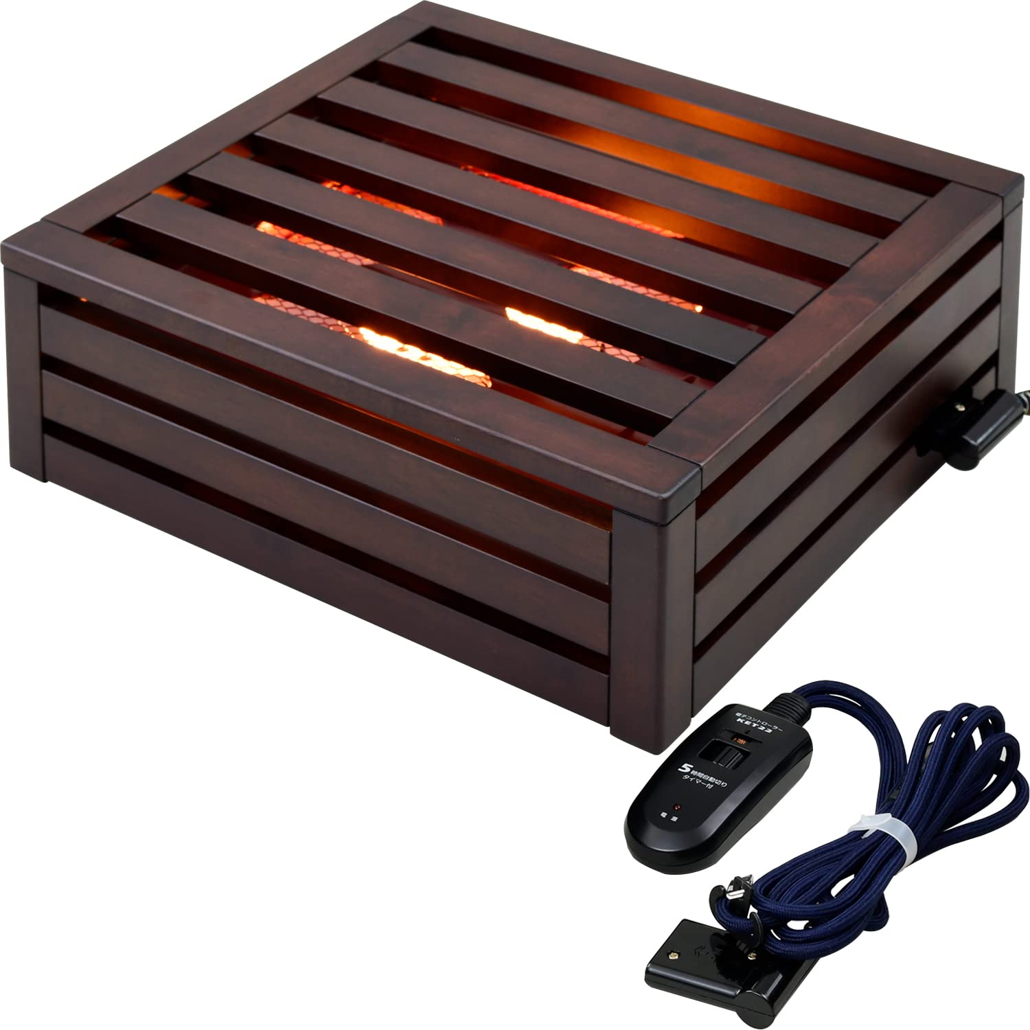 

Сменный нагревательный элемент для утопленного терморегулятора из натурального дерева [Yamazen] котацу, ручной тип, таймер отключения на 5 часов, YMH-607RE(N)