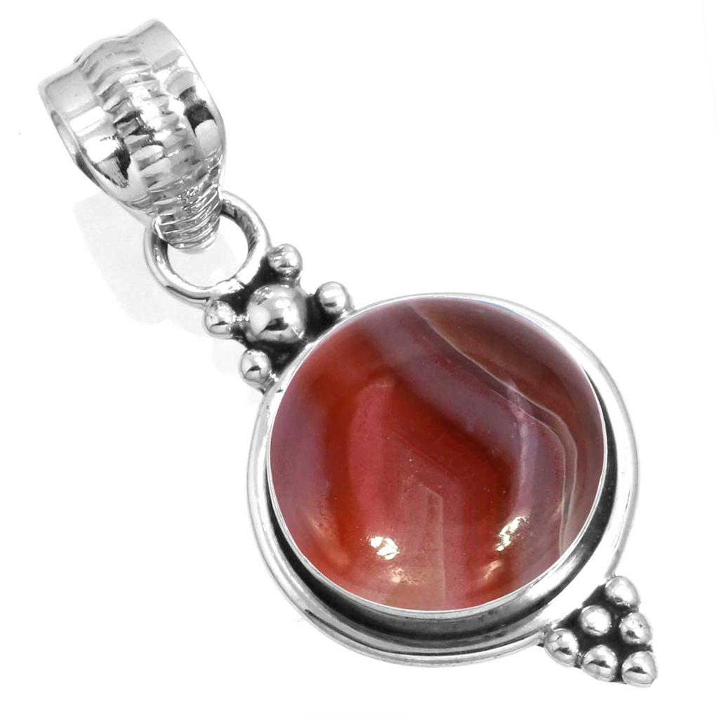 925 Sterling Silver Pendant Women Gemstone Handmade Jewelry Thanksgiving Gift Amazonite Angelite Blue Opal Botswana Agate Mohave Azurite Chrysocolla