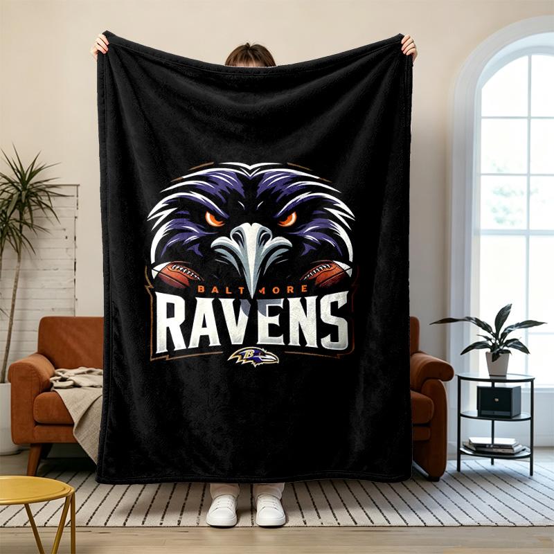 Baltimore Ravens Soft and comfortable flannel Suitable for sofas living rooms outdoor camping travel and also makes a great anniversary gif
