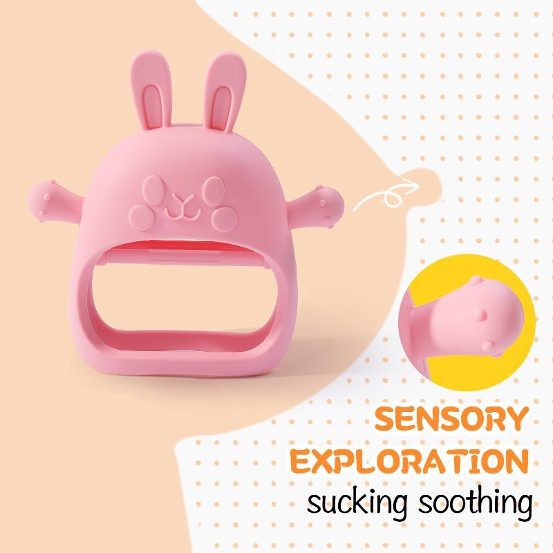 Food Grade Silicone Baby Teether With Cute Rabbit Shape Soothes Teething Discomfort For Infants Toddlers