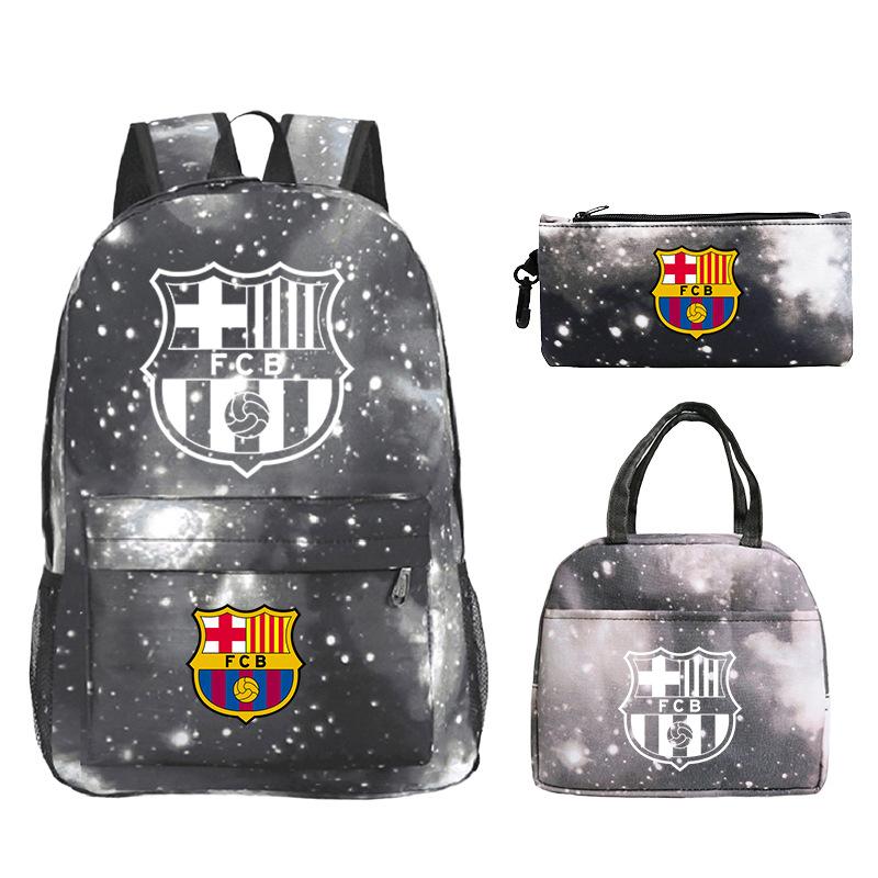 Star Peripheral Printing Primary And Secondary School Students Schoolbag Leisure Pencil Bag Children'S Portable Meal Bag Set
