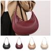 PU Leather Retro Underarm Bag Vintage Women's Armpit Bag Korean Half Moon Shoulder Bag  Party