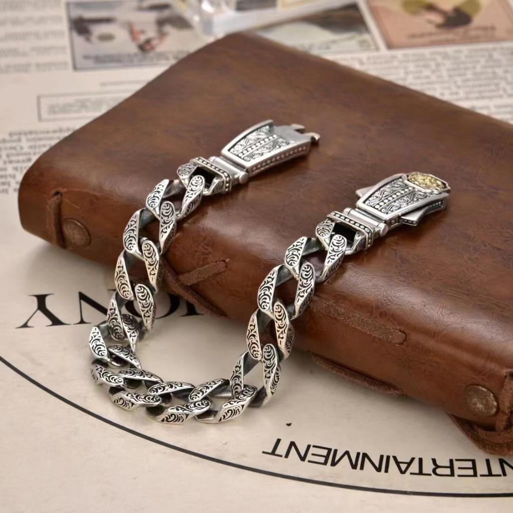 New Trendy Retro Lion Head Domineering Hip-hop Men's Niche Design Accessories