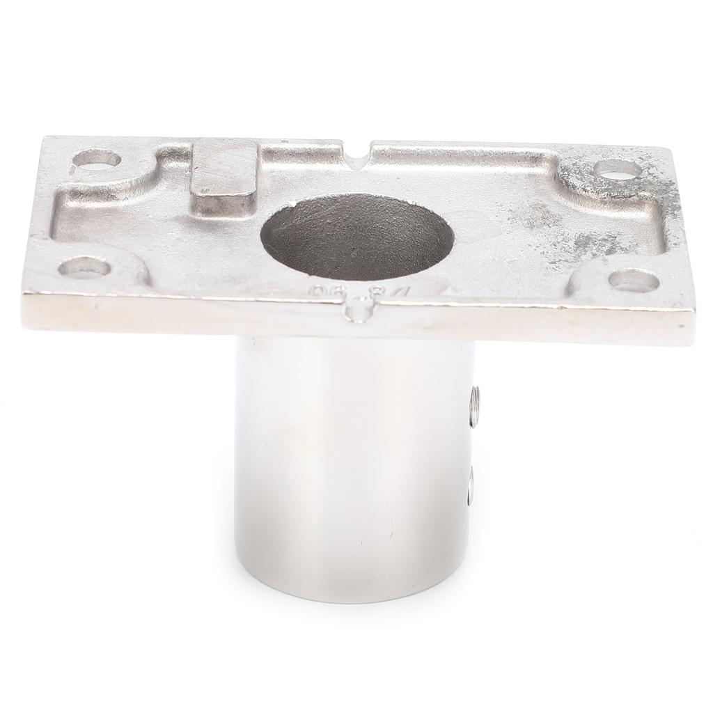 Stanchion Base Stainless Steel 90 Degree Rectangular AntiCorrosion Polishing Hnadrail Fitting for Boat Yacht(22mm )