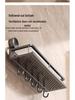 No-Drill Bathroom Suction Cup Shelf - Wall-Mounted Vanity & Toilet Storage Rack