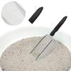 Pet Poop Shovel Reptile Bedding Scoop Stainless Steel Fine Mesh Sand Shovel Ergonomic Handle Cat Litter Cleaner Pet Supplies