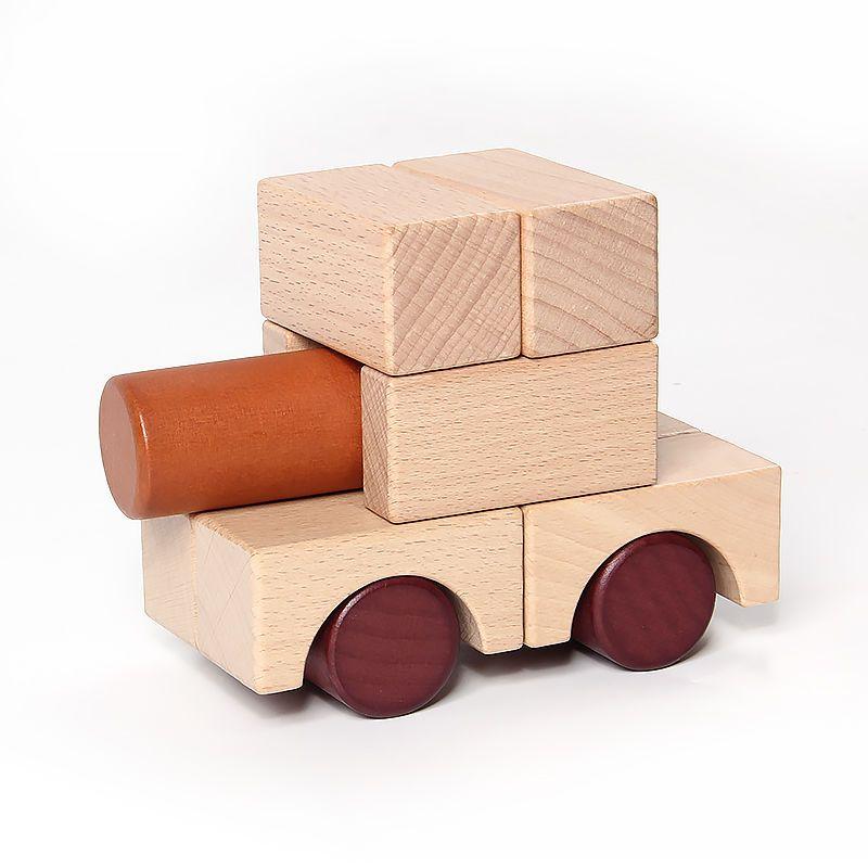 Wood Box Large Wooden Building Blocks Children's Assembled Solid Wood Boys and Girls Baby Educational Toys Early Education