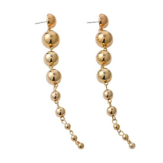 

1 пара сережек в стиле панк золотистый