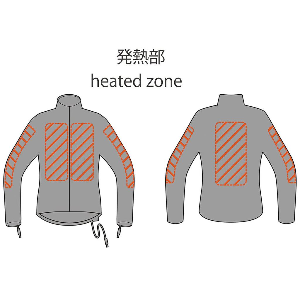 KOMINE Motorcycle Electric Inner Electrically for and Size M Jacket, Jacket, 12V, EK-106 1180, Windproof, Heated, Autumn, Winter, Spring, 08-106,