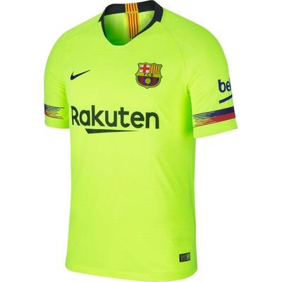 FC Barcelona Vapor Match Venkovní dres 2018/19 Písmeno Značka Logo Potisk Výstřih do V Pulovr Krátký rukáv Fotbalový dres Pánský dres 918912-702