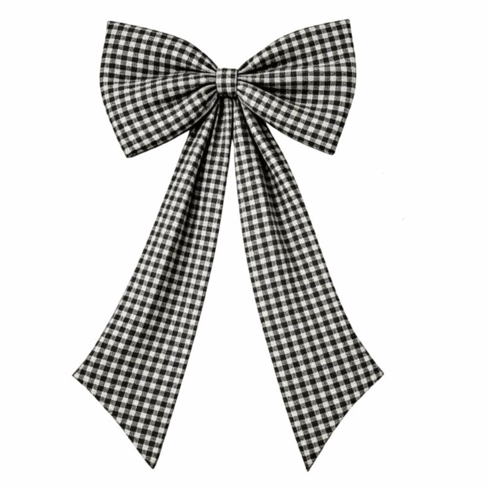 Multi-Purpose Fabric Bow Wall Decor Plaid Bow Large Fabric Bow Wedding Photo Booth