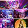Disco Ball Party Lights Disco Light Sunset Lamp Projector with RGB UV White YGB Sound Activated LED DJ Strobe Stage Light for H