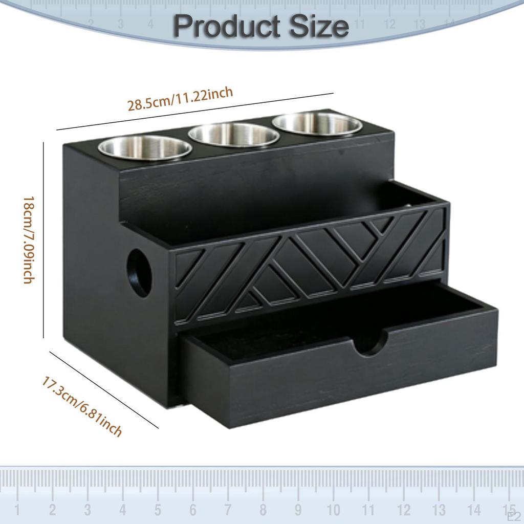 Hair Tool Organizer Makeup Large Capacity with Drawer Beauty Holder for Lipstick Brush