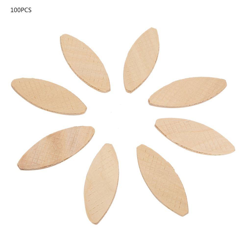 100 PCS Beechwood Wood Joining Biscuits Wood Board Docking Tool 0# 10# 20# Joiner Biscuits Tenon Biscuit Furniture Framing