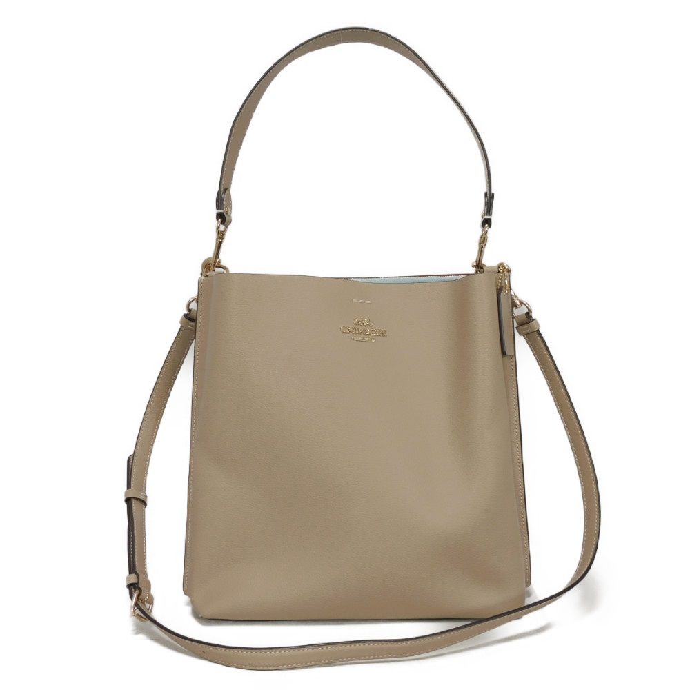 Used 9726 Molly Bucket Bag CA214 7921 Current Blue/Red 2-Way Shoulder Bag Unused Logo Metal Taupe Women's from Japan