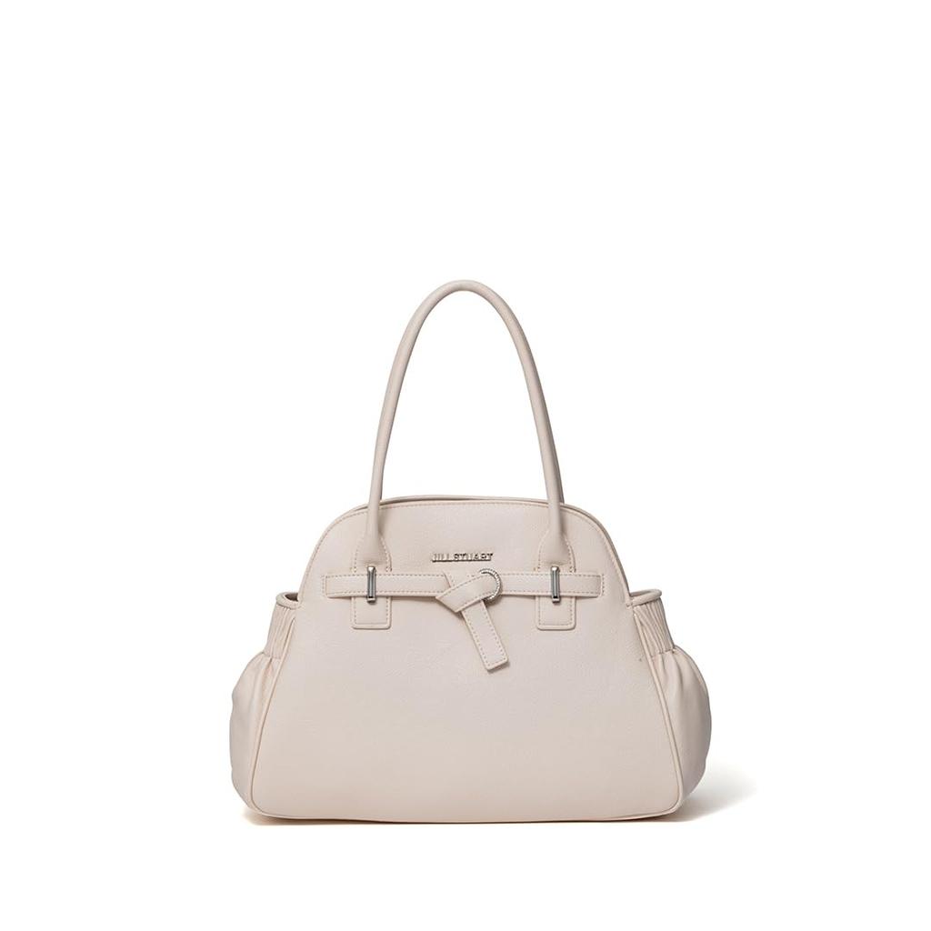 Jill Stuart Imploop Crystal Buckle Tote Bag with Feminine Belt Design in Ivory Women's (JSLH5CH1)