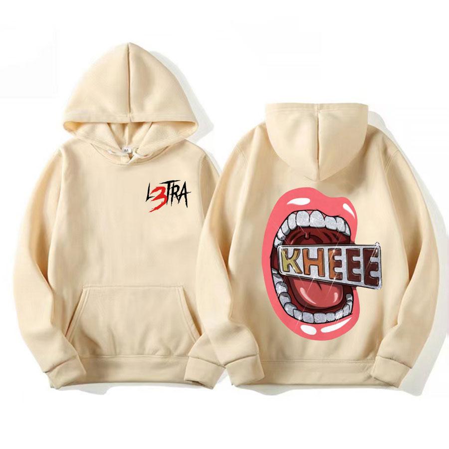 Singer Luar La L Music Album L3TRA Print Hoodies Men Women High Quality Fashion Retro Hoodie Man Casual Fleece Cotton Sweatshirt